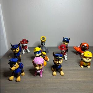 Paw Patrol Action Figure Set - Blue, Pink, Red, Yellow